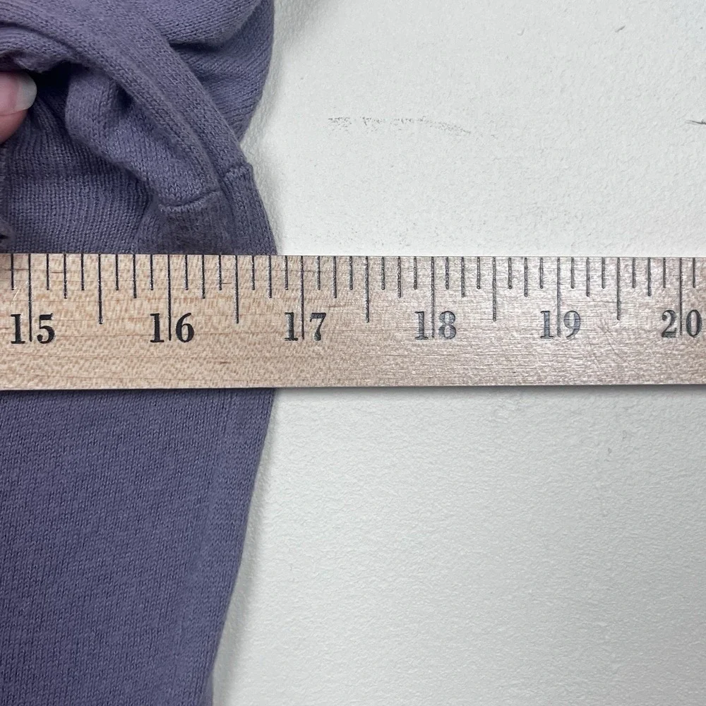 J.Crew‎ Womens XS Purple V-Neck 100% Cotton Knit Pullover Sweater